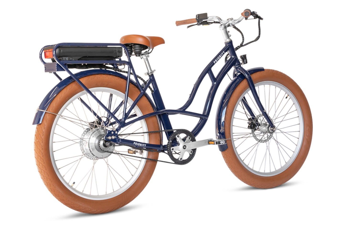 White Priority Bicycles e-Coast Bike