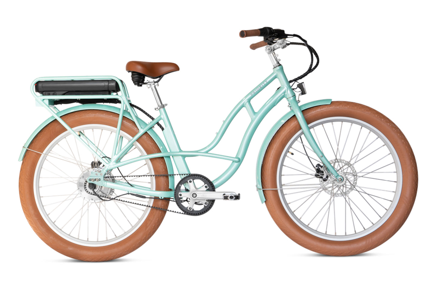 White Priority Bicycles e-Coast Bike